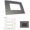 GM Casaviva PYSF18010 18M Metalik Graphite Magnesia Cover Plate With Frame