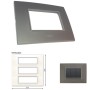 GM Casaviva PYSF18010 18M Metalik Graphite Magnesia Cover Plate With Frame