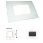 GM Casablanca PKSB02002 2M Glossy White Cover Plate With Frame