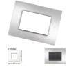 GM Casaviva PYSF02002 2M Metalik Brazil Silver Cover Plate With Frame
