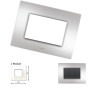 GM Casaviva PYSF02002 2M Metalik Brazil Silver Cover Plate With Frame