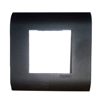 Legrand Mosiac 675952 2M Black Plate
