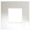 Norisys Cube C5402.01 2 Module Vector Frost White Cover Plate With Frame