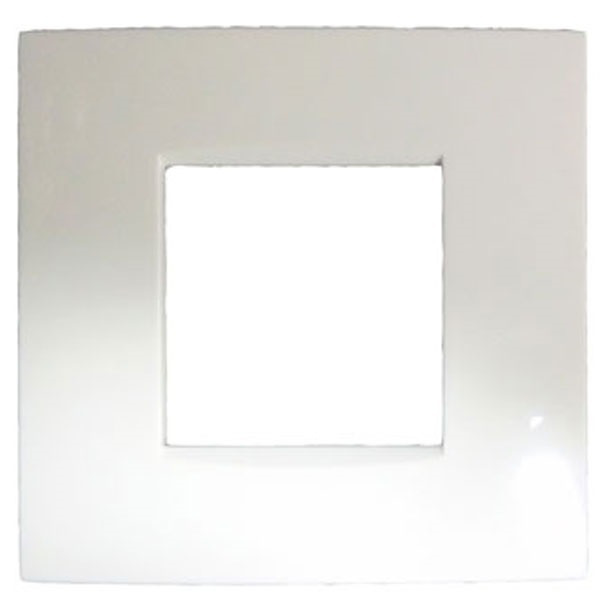 Norisys Cube C5402.01 2 Module Vector Frost White Cover Plate With Frame