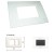 GM Casablanca PKSB03003 (2+1) 3M Glossy White Cover Plate With Frame