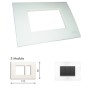 GM Casablanca PKSB03003 (2+1) 3M Glossy White Cover Plate With Frame