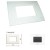 GM Casablanca PKSB03009 3M Glossy White Cover Plate With Frame