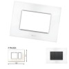 GM Casaviva PXSF03003 (2+1) 3M Glossy White Cover Plate With Frame