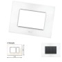 GM Casaviva PXSF03003 (2+1) 3M Glossy White Cover Plate With Frame