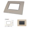 GM Casaviva PXSF03009 3M Glossy Ivory Cover Plate With Frame