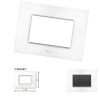 GM Casaviva PXSF03009 3M Glossy White Cover Plate With Frame