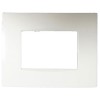 Norisys Cube C5403.01 3 Module Vector Frost White Cover Plate With Frame