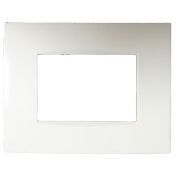 Norisys Cube C5403.01 3 Module Vector Frost White Cover Plate With Frame