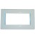 ABB 4 Module Lumina Cover Plate With Frame