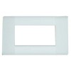 ABB 4 Module Sleek Cover Plate With Frame