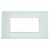 ABB 4 Module Sleek Cover Plate With Frame