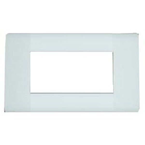 ABB 4 Module Sleek Cover Plate With Frame