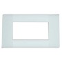 ABB 4 Module Sleek Cover Plate With Frame
