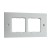 Anchor Roma Deko 21339WH 4M White Cover Plate With Frame
