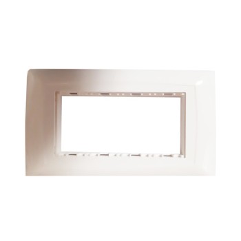 Legrand Britzy 673494 4M White Cover Plate With Frame