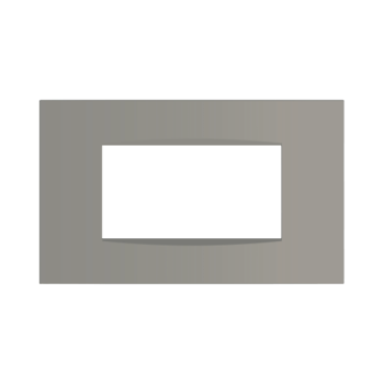 Norisys Cube C5404.02 4 Module Vector Quartz Gray Cover Plate With Frame