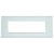 ABB 6 Module Snieo Cover Plate With Frame