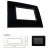 GM Casaviva PXSF06005 6M Horizontal Glossy Black Cover Plate With Frame
