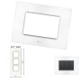 GM Casaviva PXSF06018 6M Vertical Glossy White Cover Plate With Frame