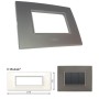 GM Casaviva PYSF06005 6M Horizontal Metalik Graphite Magnesia Cover Plate With Frame