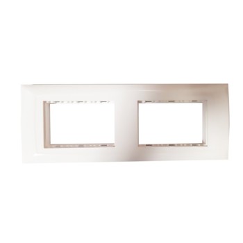 Legrand Britzy 673496 6M White Cover Plate With Frame