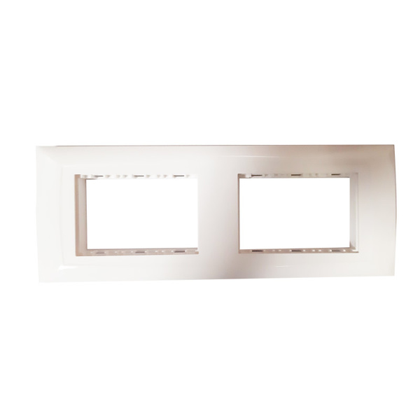 Legrand Britzy 673496 6M White Cover Plate With Frame