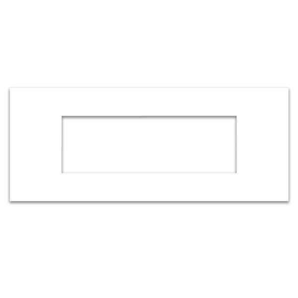 Micron Artize 6 M White Cover Plate With Frame