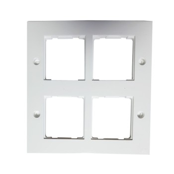 Anchor Roma Deko 21350WH 8M Vertical White Cover Plate With Frame
