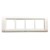 Cona Status 8 Module HZ White Cover Plate With Frame