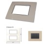 GM Casaviva PXSF08012 8M Vertical Glossy Ivory Cover Plate With Frame