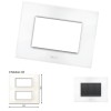 GM Casaviva PXSF08012 8M Vertical Glossy White Cover Plate With Frame