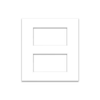 Micron Artize 8 M 5X5 White Cover Plate With Frame