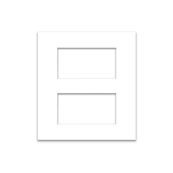 Micron Artize 8 M 5X5 White Cover Plate With Frame