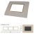 GM Casaviva PXSF09013 9M (3+3+3) Horizontal Glossy Ivory Cover Plate With Frame