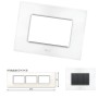 GM Casaviva PXSF09013 9M (3+3+3) Horizontal Glossy White Cover Plate With Frame
