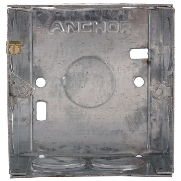 Anchor 8 Module Vertical Electrical Metal Gang Box