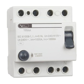 Lauritz Knudsen BG402510 25A 100mA 4 Pole RCCB