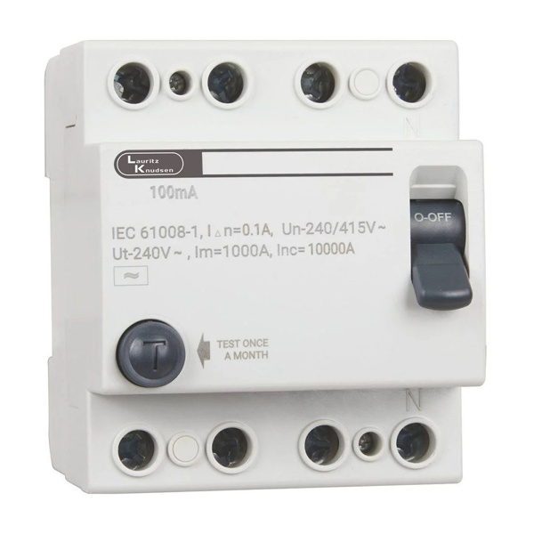 Lauritz Knudsen BG402510 25A 100mA 4 Pole RCCB