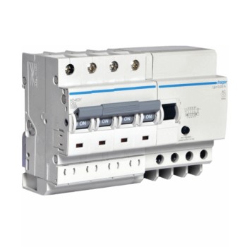 Hager AFC432Y 32A 300mA Four Pole RCBO