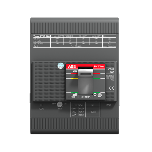 ABB XT1 160 1SDA067406R1 100A 25kA 4 Pole MCCB