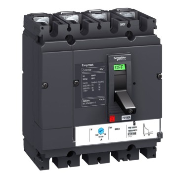 Schneider LV516342 125A 36kA 4 Pole EasyPact CVS MCCB