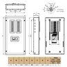 Legrand Ekinox 507747 8 Way DPX3 160 VTPN MCCB Distribution Board