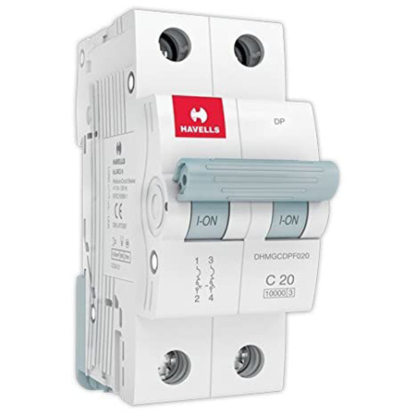 Havells 20A C-Curve 10kA 2 Pole MCB