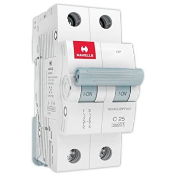 Havells 25A C-Curve 10kA 2 Pole MCB
