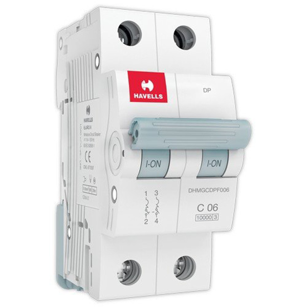 Havells 6A C-Curve 10kA 2 Pole MCB
